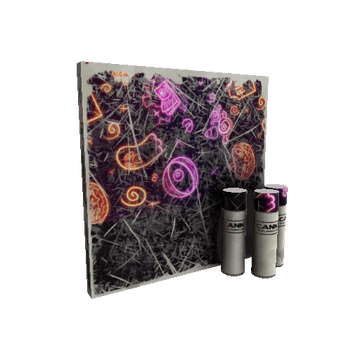 Neon-ween War Paint (Well-Worn)
